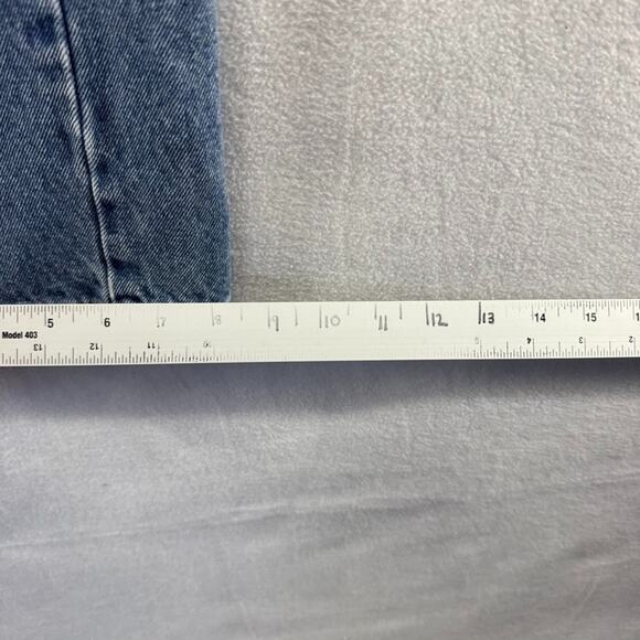 Vintage Ralph Lauren Jeans Men's 36x32 Blue Denim Flag Spellout Embroidered 90s - Picture 6 of 9